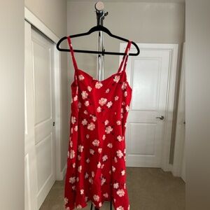 Women’s Old Navy Camp Floral Spaghetti Strap Knee-Length Dress Size XL